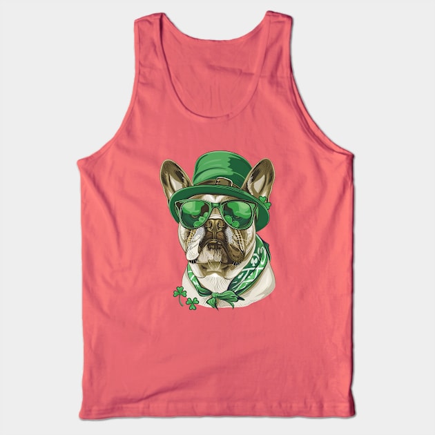 French Bulldog Leprechaun Dog St. Patricks Day Tank Top by Wintrly